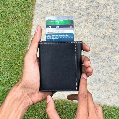 Leather Pop-Up Wallet