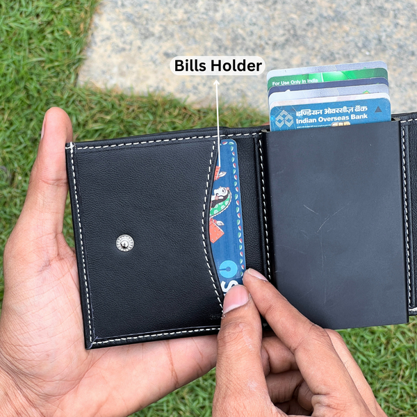 Leather Pop-Up Wallet