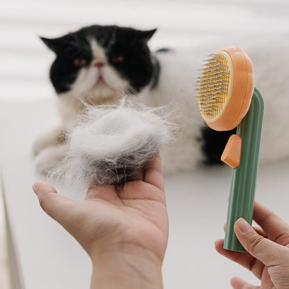 The Pets Hair Grooming Brush (Pumpkin)