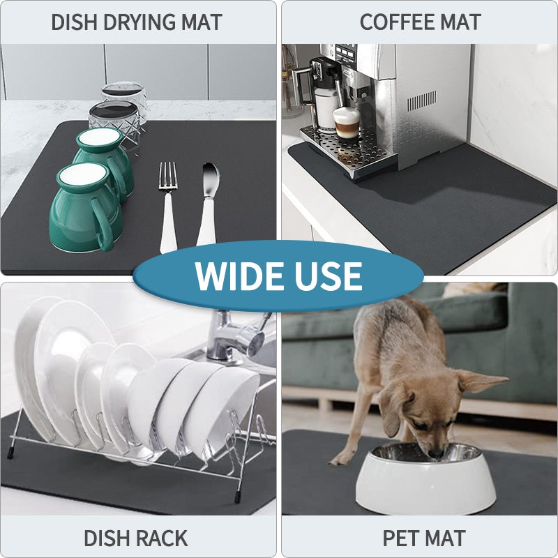 The Dish Drying Mat (Black | 40 x 30 CM)