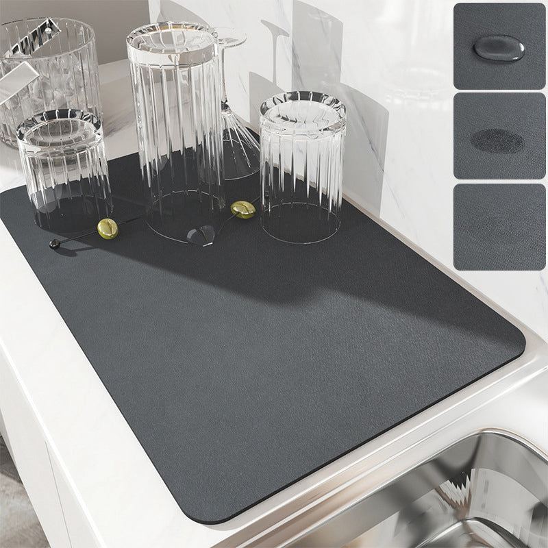 The Dish Drying Mat (Black | 40 x 30 CM)