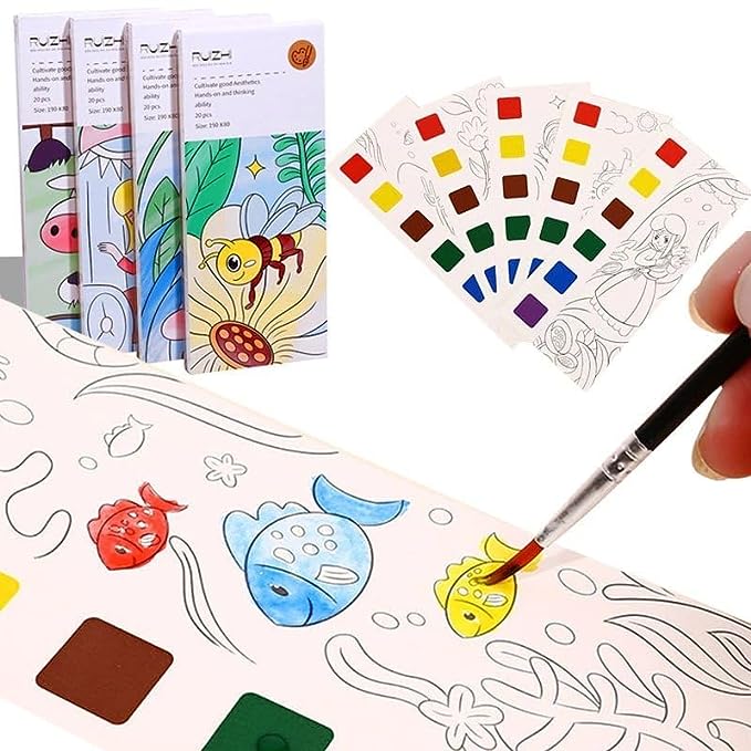 The Water Colouring Book (20 Pages)