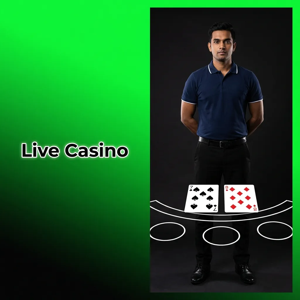 HD live casino with real dealers streaming roulette, blackjack, baccarat, poker, and game shows in real time.
